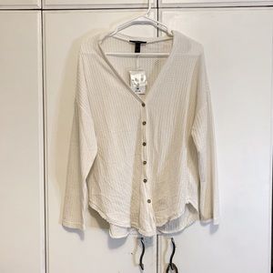 Forever 21 Waffle Knit Cardigan